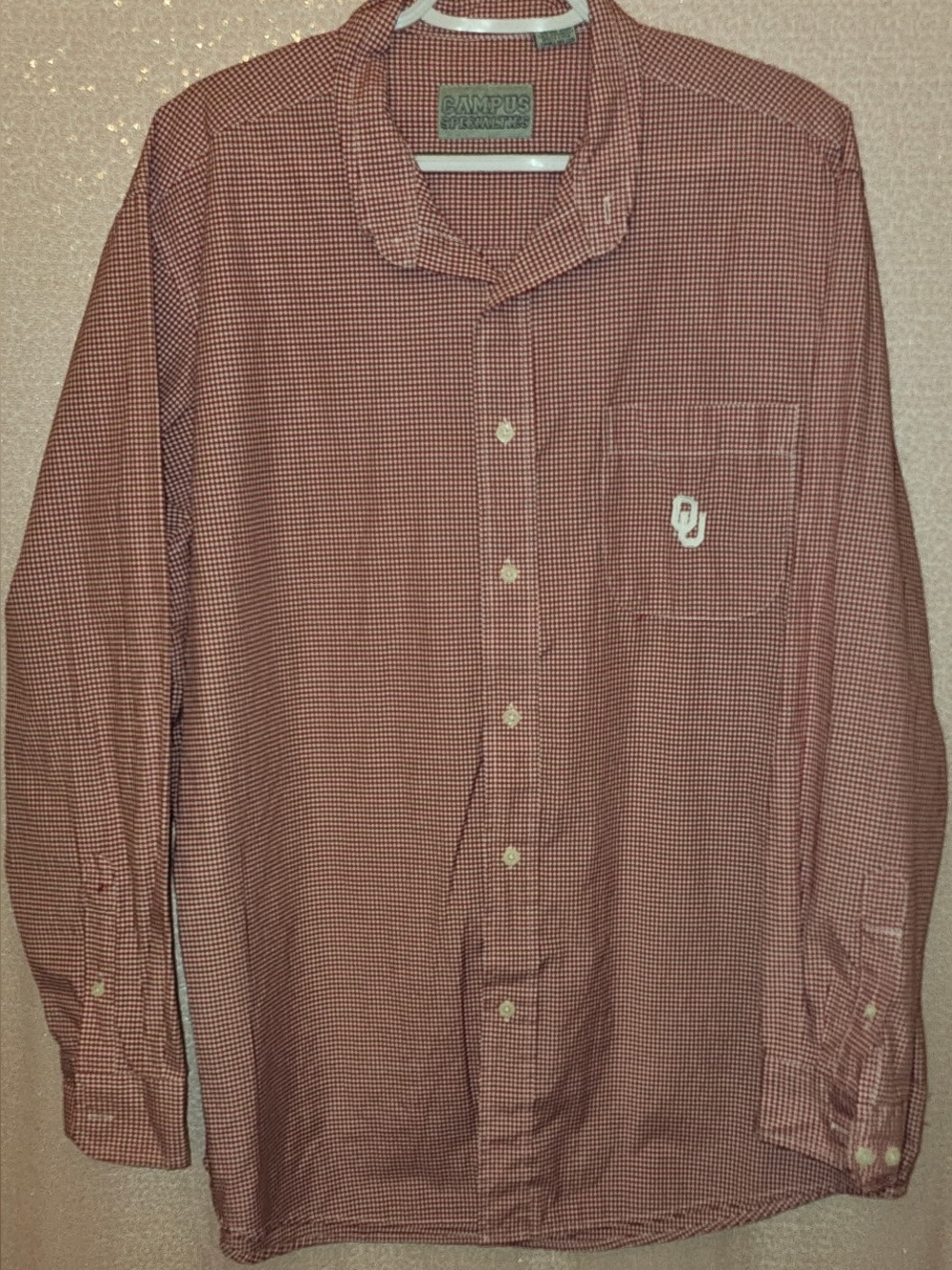 Oklahoma Sooners Red Button-Down Shirt